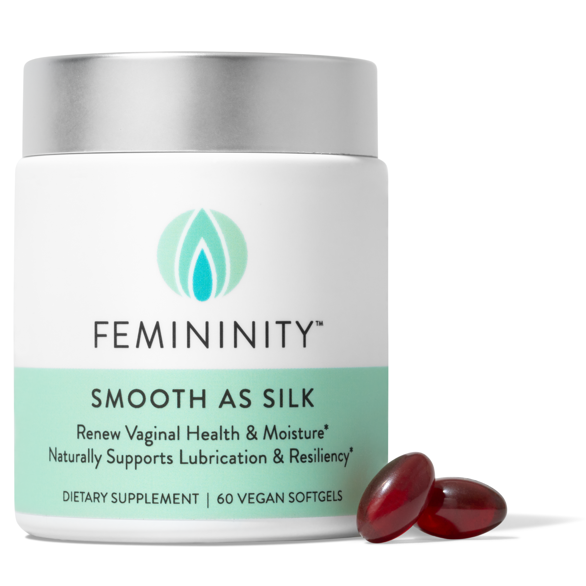Natural Vaginal Moisturizer Supplement - Smooth as Silk Femininity Natural Vaginal Moisturizer Supplement - Smooth as Silk Femininity